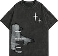 Men's Letter Graphic Drop Shoulder T Shirts Casual Round Neck Tee Top