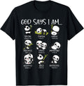 God Says I Am Kawaii Panda Lover Christian Bible