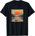 Lake With Floating Ice Vintage Landscape Merch