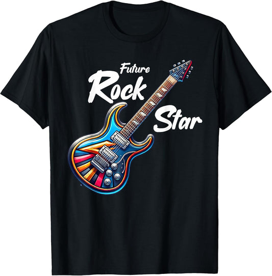 Future Rock Star, Guitar Band, Funny Rock, Girls Boys Kids T-Shirt
