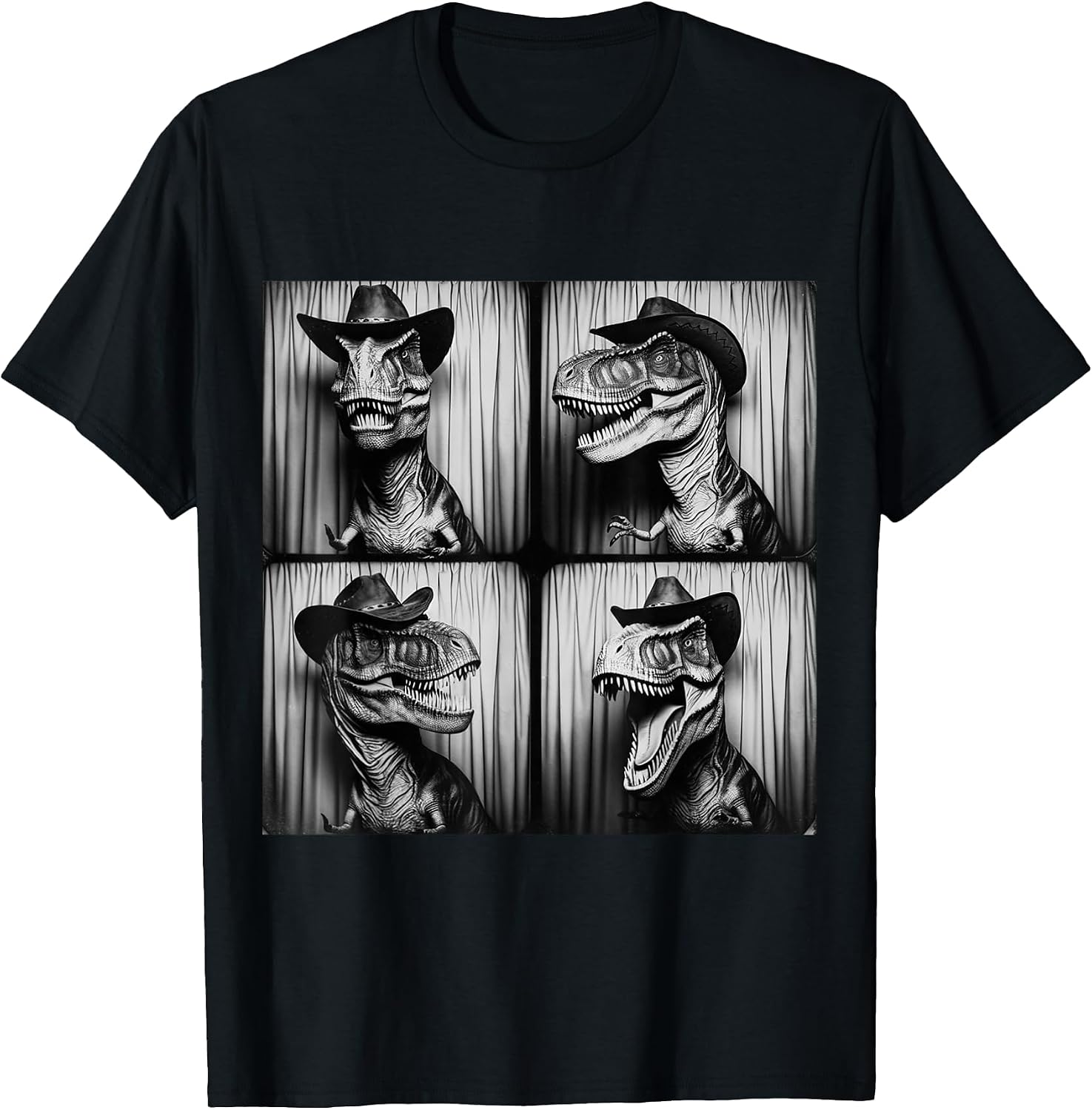 Animal Retro Funny Trex Cowboy Hat Selfie Apparel