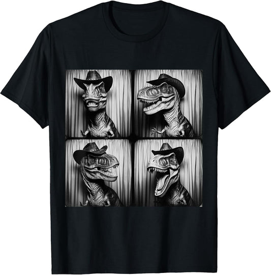 Animal Retro Funny Trex Cowboy Hat Selfie Apparel