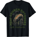 Meat Church Outdoors Get Outside Fishing Man Tees