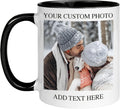 Custom Mug - Personalized Coffee Mug with Photo Text Logo | Taza Personalizada 11oz Both Sides Print | Custom Gifts for Men Women | Customized Picture Cup Dishwasher Safe