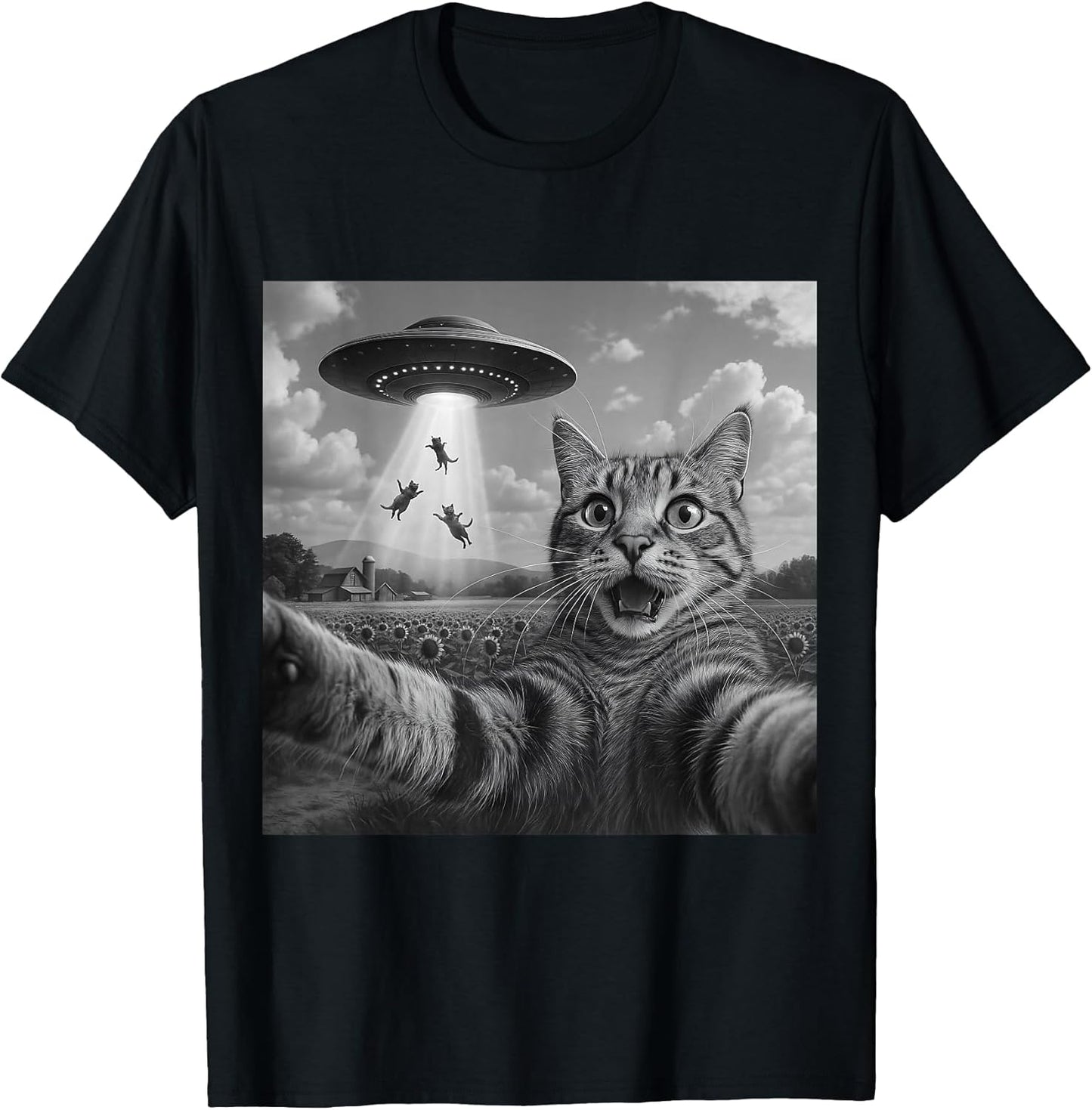 Funny Cat Shirts Men Teen Boys Graphic Tee Co