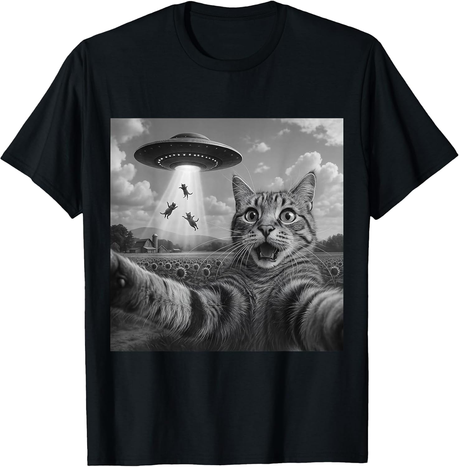 Funny Cat Shirts Men Teen Boys Graphic Tee Co