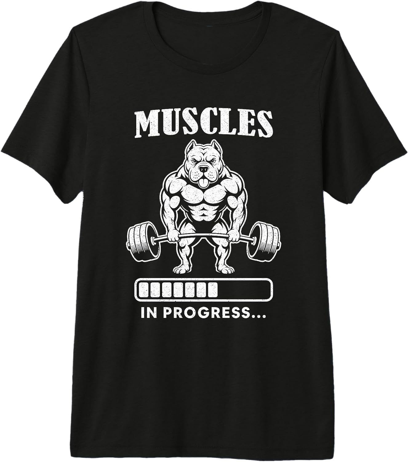Dog Muscles Training Pit bull Lifting Weights Art