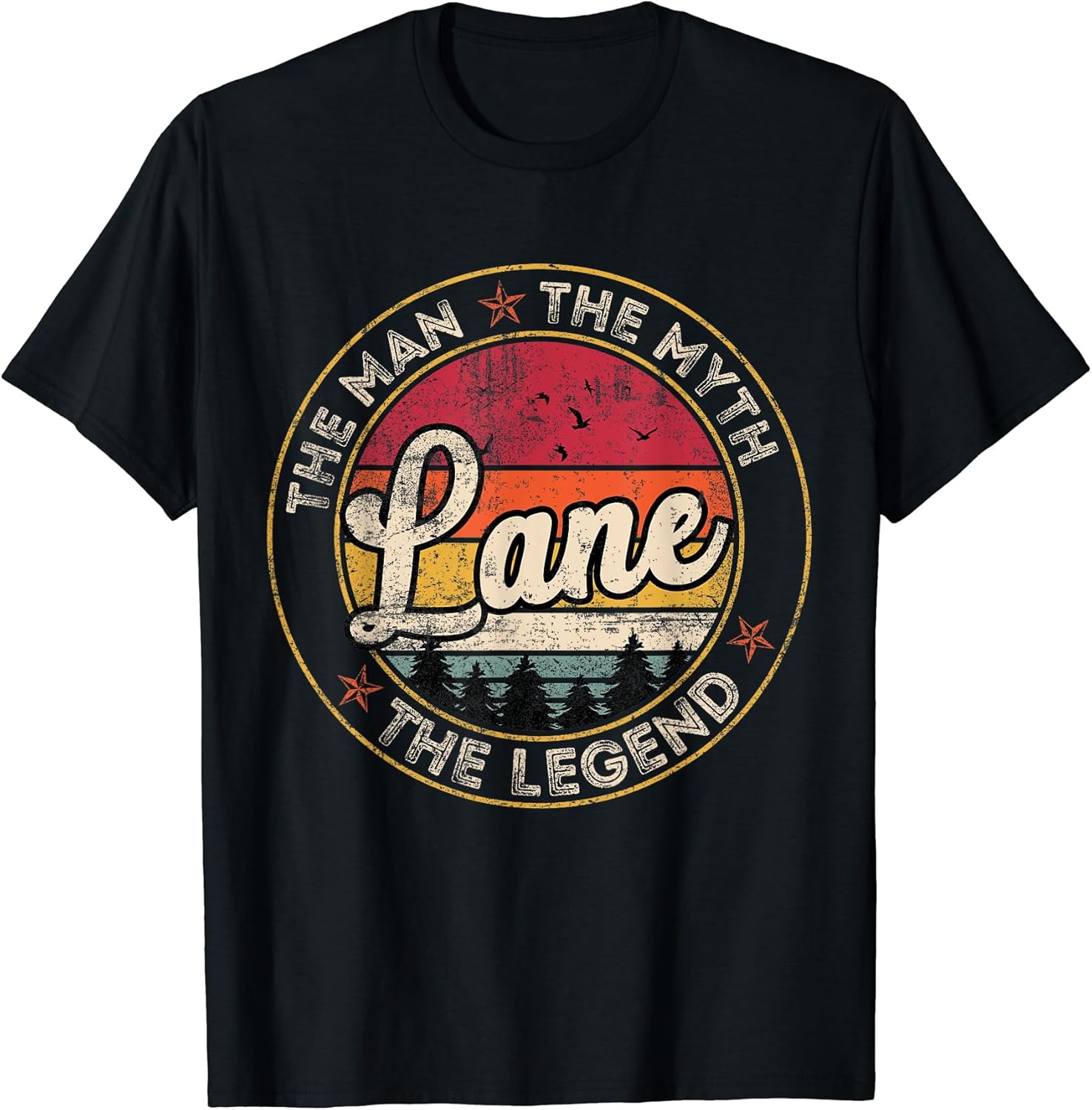 Lane First Name Personalized Vintage Retro