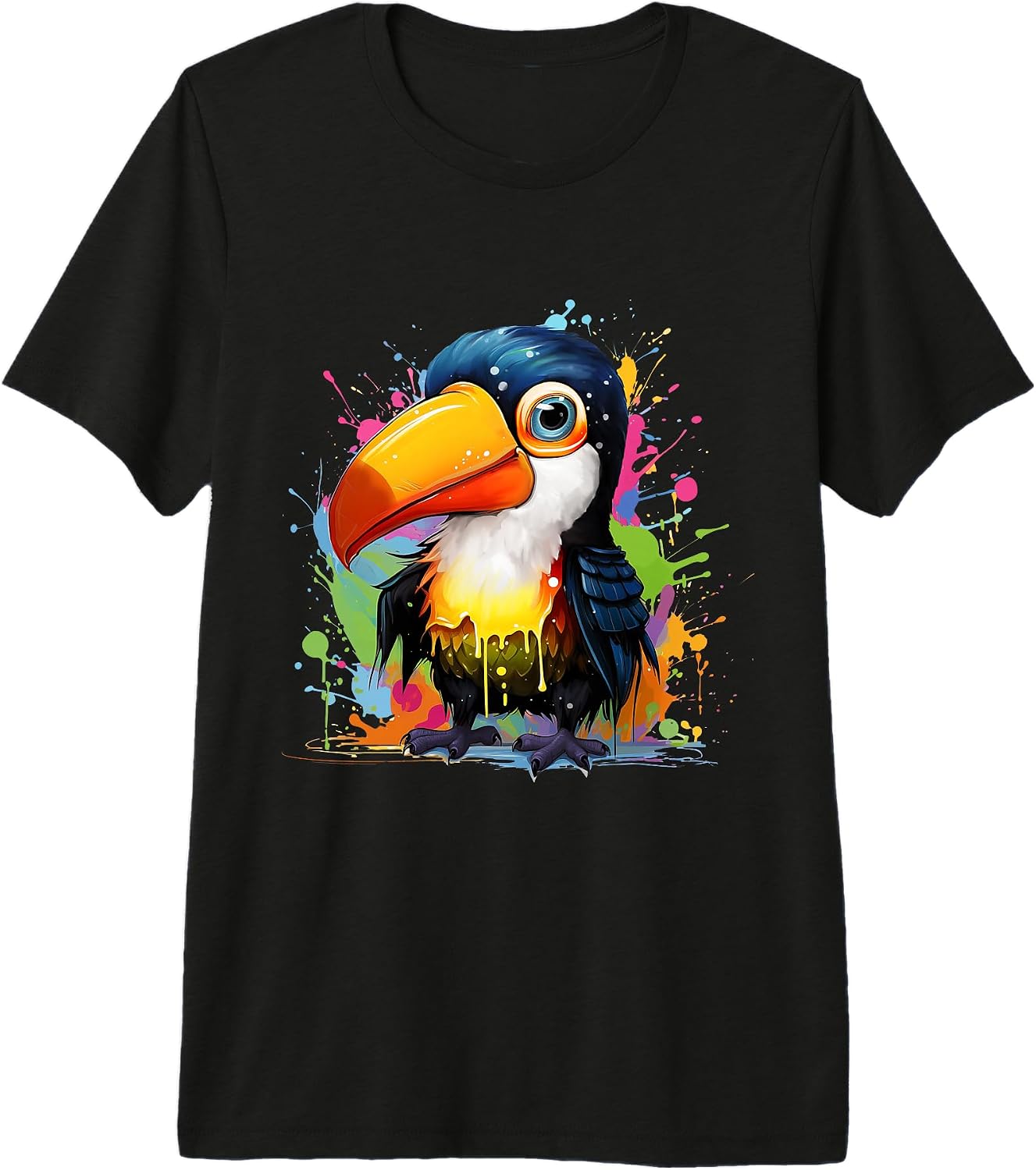 Baby animal merch with paint splatters