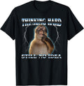 FUNNY Thinking Monkey MEME CUTE Men Women Kids