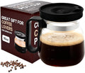 16 Oz Glass Coffee Pot Mug with Lid,Novelty Coffee Pot Cup | the Perfect Unique Gift for Coffee Lovers, Coworkers & Dad,for Hot Teas,Hot Chocolate Etc(1pc)