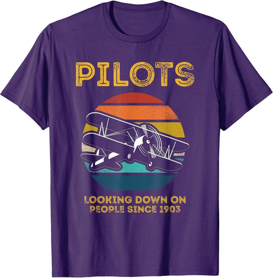 Pilots Looking Down On People Since 1903 Retro AA