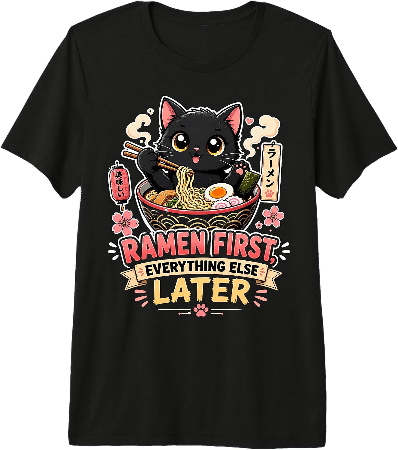 Kawaii Cat Ramen Lover For Foodie Cat Fans