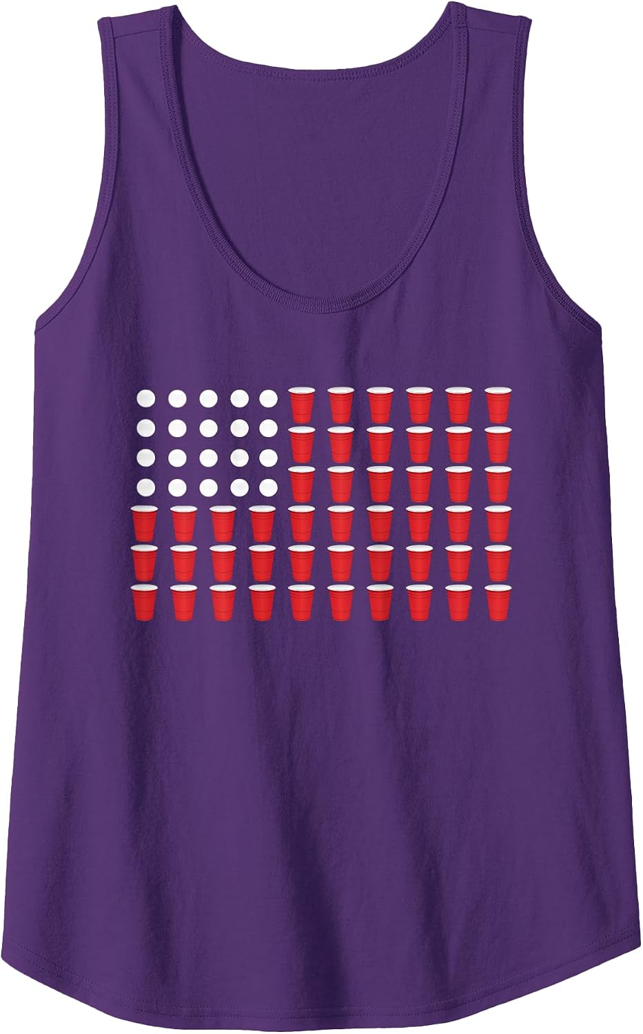 Beer Pong 4th of July American Flag USA America