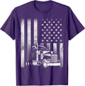 Vintage Trucker Driver American Flag Patriotic