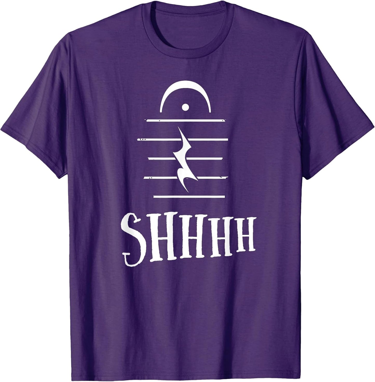 Shhh Music Note Rest Choir Orchestra Marching Band Gift T-Shirt