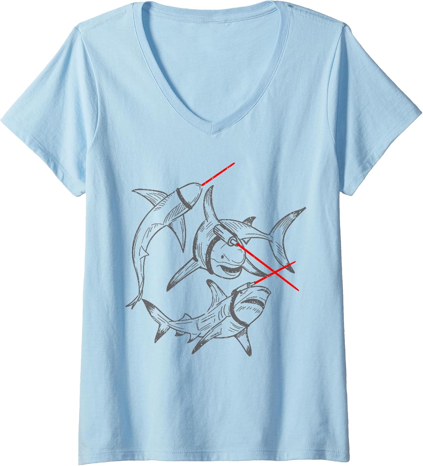 Vintage Sharks With Laser Beams