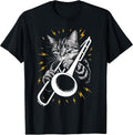 Musik Cat Playing Trombone instrument on Cat Trombonist T-Shirt