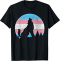 Howling Wolf Transgender Flag Moon