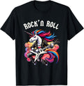 Rock'n Roll Unicorn, Rockstar Unicorn, Punk Goth Band Funny Unisex-Kids T-Shirt