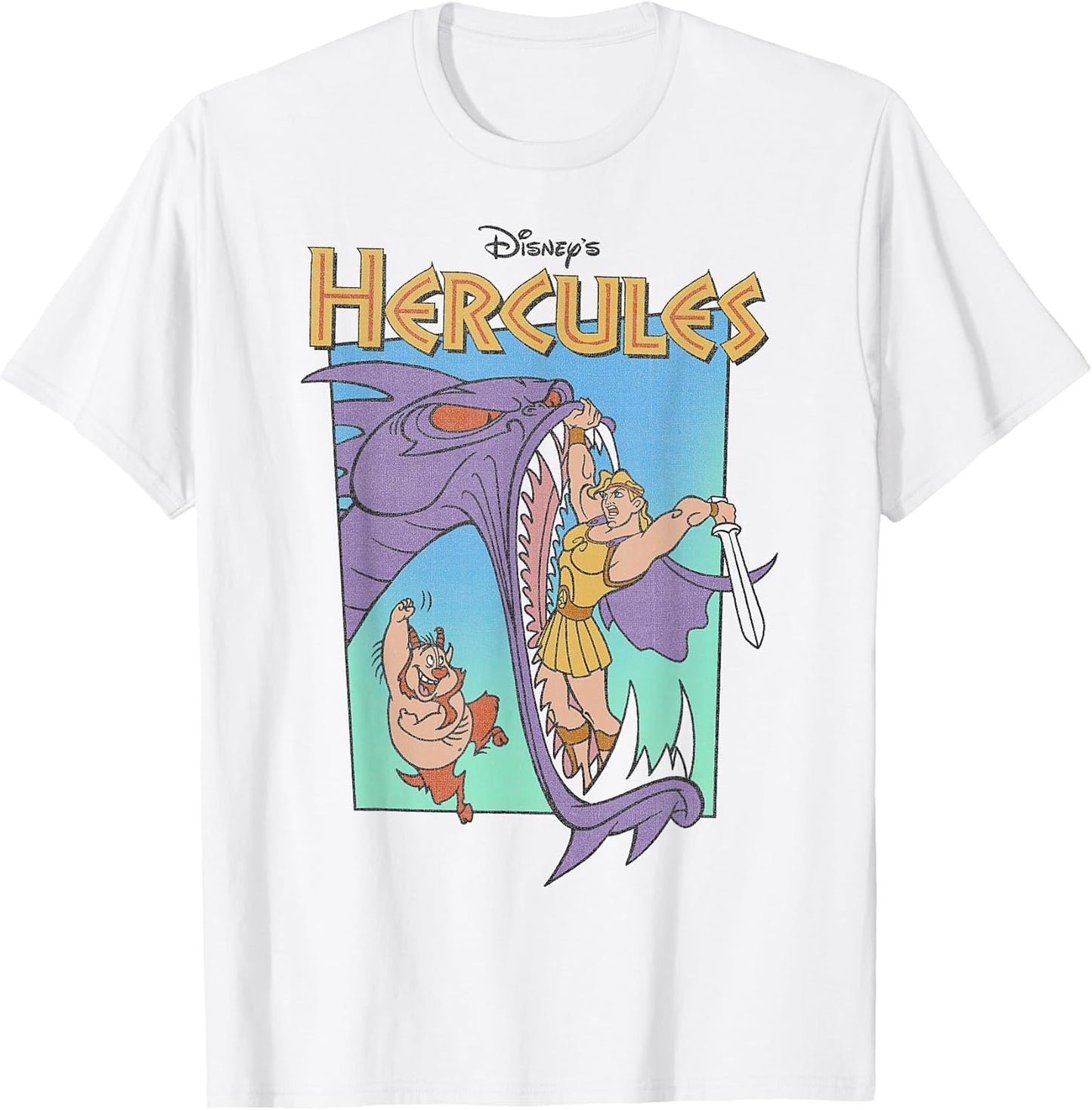 Hercules Hydra Battle Retro Classic Movie Poster T-Shirt
