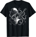 Octopus Playing Guitar Rock Music Lover