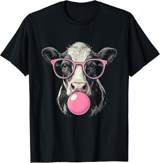 Cool Cow Face Eating Gum