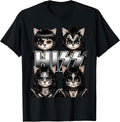 Hiss Cat Kittens Lovers Rock Rockin Birthday Gifts Men Women T-Shirt