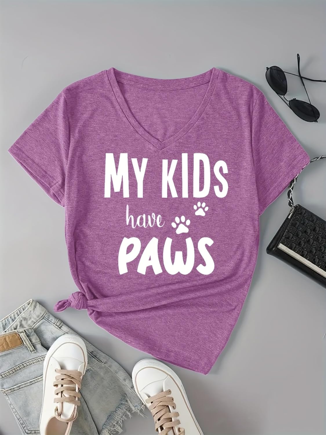 Dog Grandma Graphic T-Shirt for Women Cute Pet Lover Short Sleeve Tee Casual Relaxed Fit Top Soft Outfit
