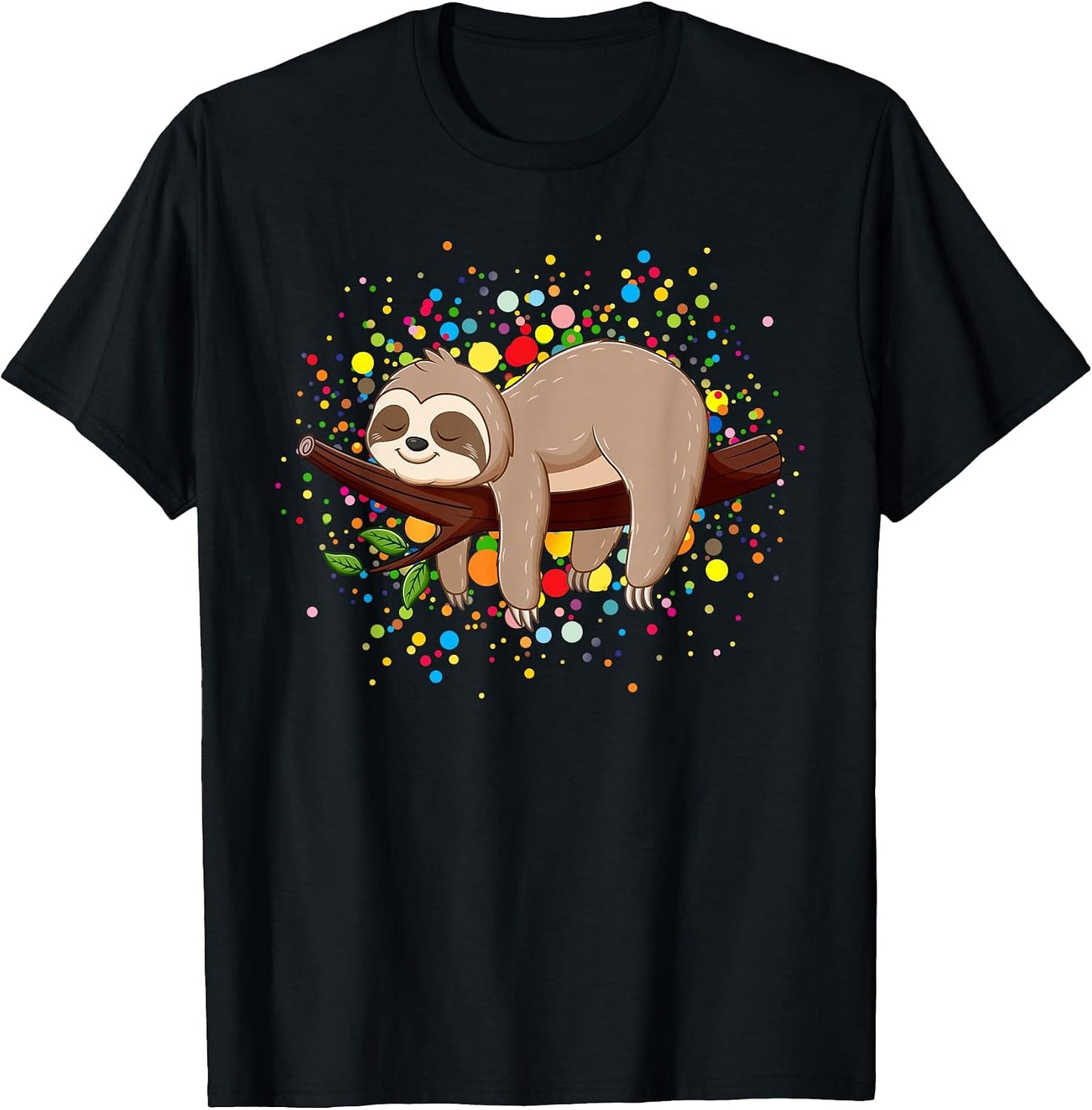 Sloth Lovers Happy Dot Day Girls Kids Boys Tees