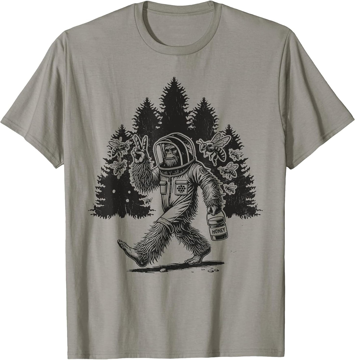 Retro Bigfoot Surfing Merch Apparel