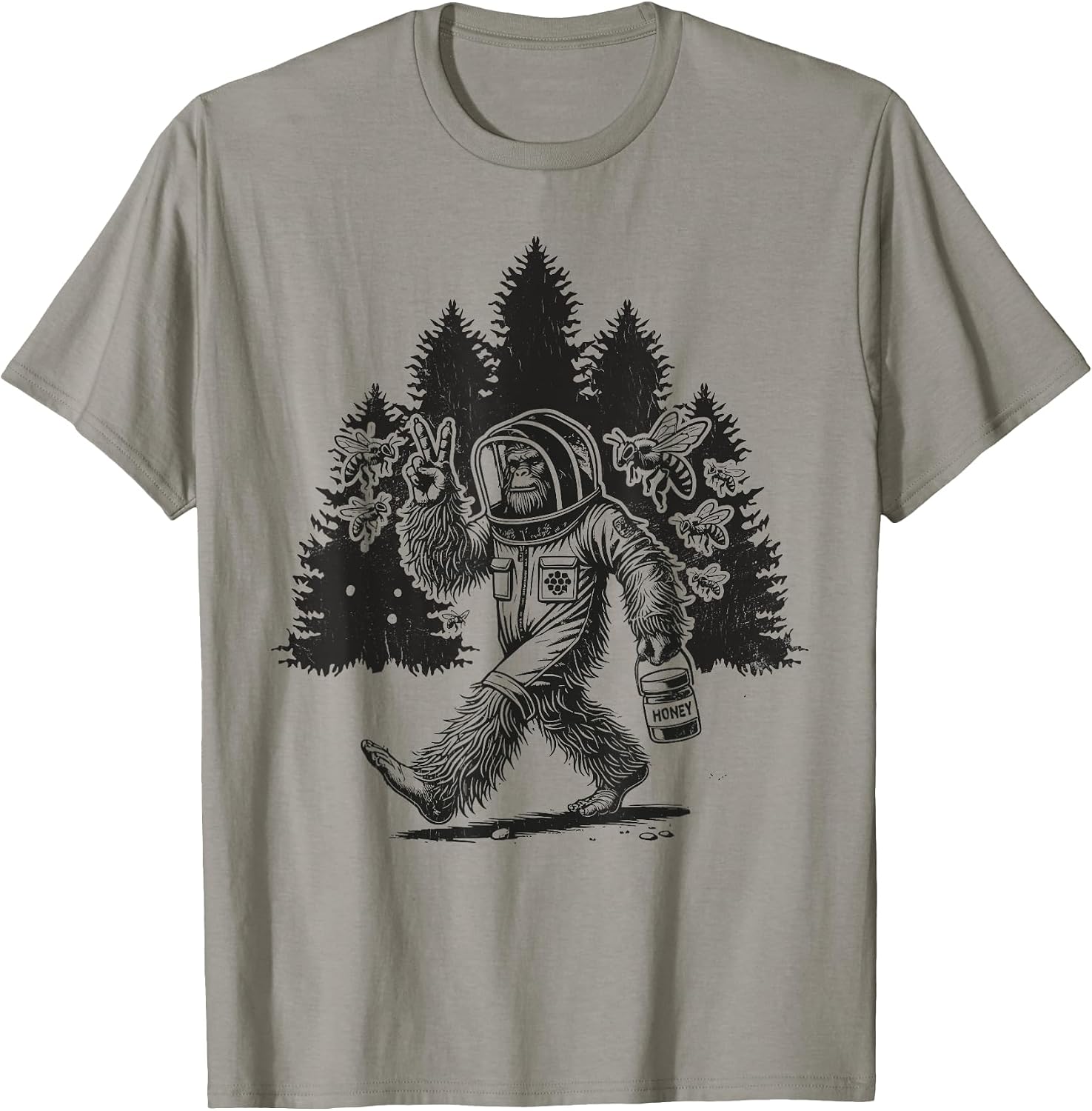 Retro Bigfoot Surfing Merch Apparel