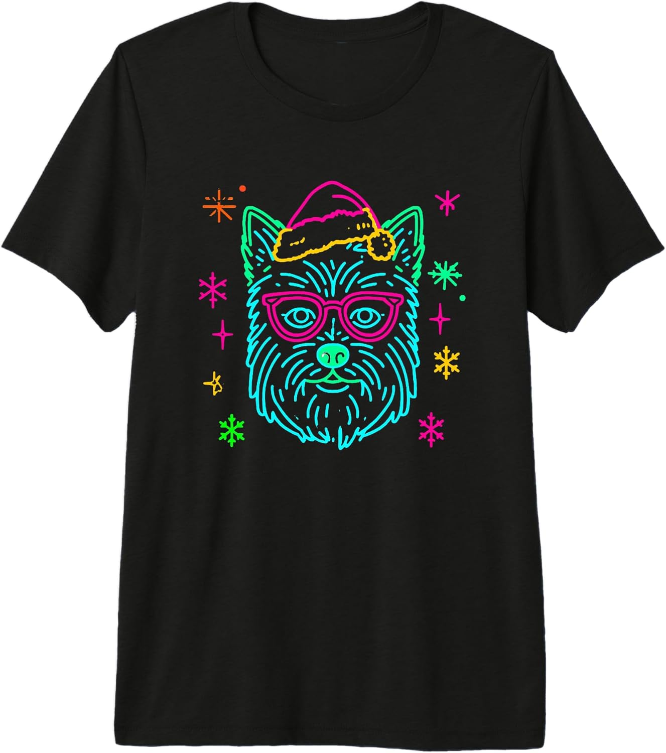 Playful Yorkshire Terrier Lover Graphics Pink
