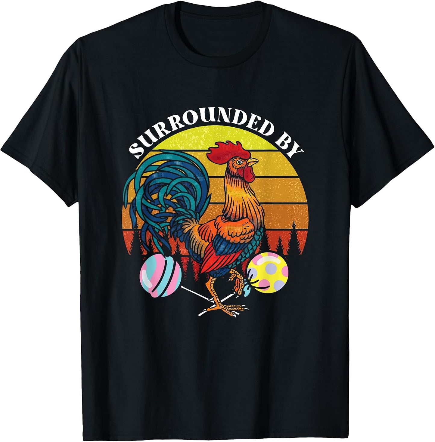 Surrounded By Rooster Lollipops Adult Humor Gift