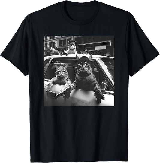 funny cat gang hoodie