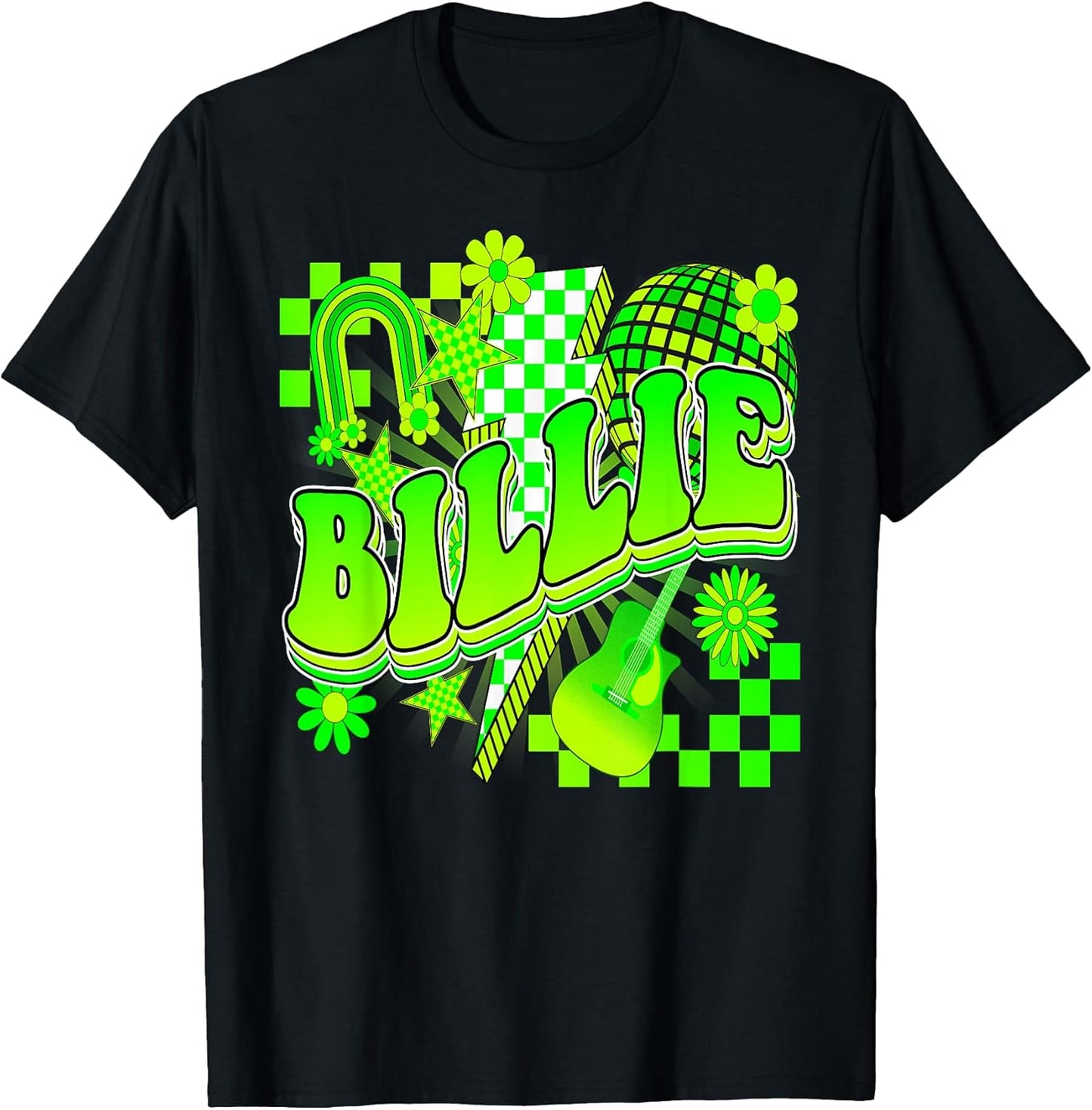 Girl Retro Billie Groovy Flowers Checkered Apparel