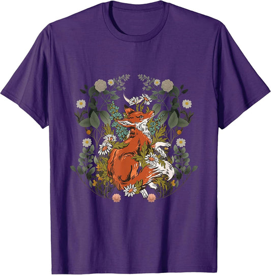 Fox Cottagecore Shirt for Flower Garden Lovers