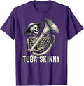 Tuba Skinny Skeleton Jazz Band Vintage Music Graphic Tee T-Shirt