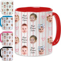 Custom Photo Coffee Mug – Personalized All-Over Print with Fun Doodles, Custom Mug with Your Picture, Gift for Dad, Mom, or Grandparents on Birthday, Christmas, or Any Special Occasion