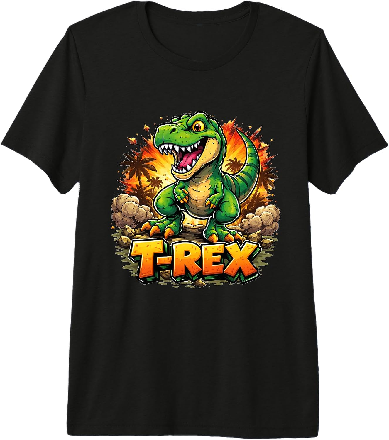 Roaring T Rex Dinosaur Shirts for Boys & Kids
