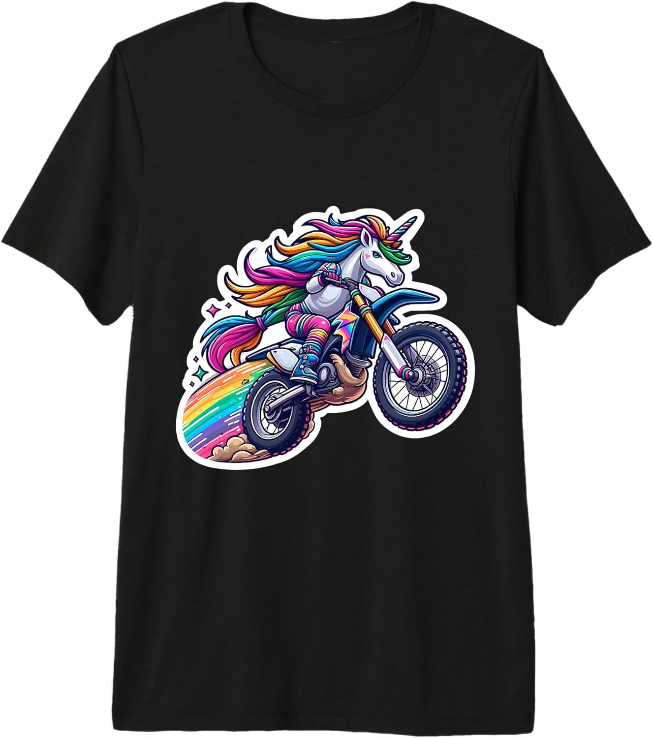 Unicorn Riding Dirt Bike Rider Girls Merch