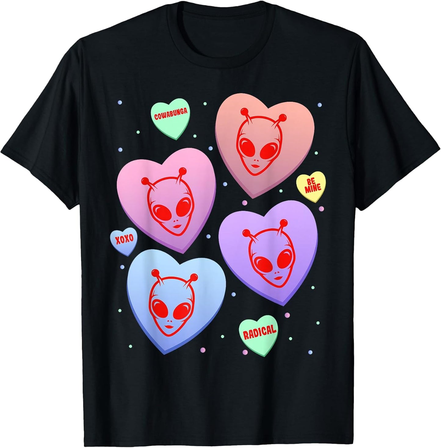 Alien Candy Heart Valentines