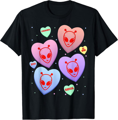 Alien Candy Heart Valentines
