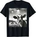 Funny Cow Selfie With UFOs