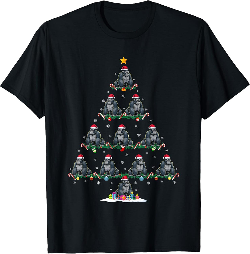 Funny Xmas Tree Gorilla Lover Gifts
