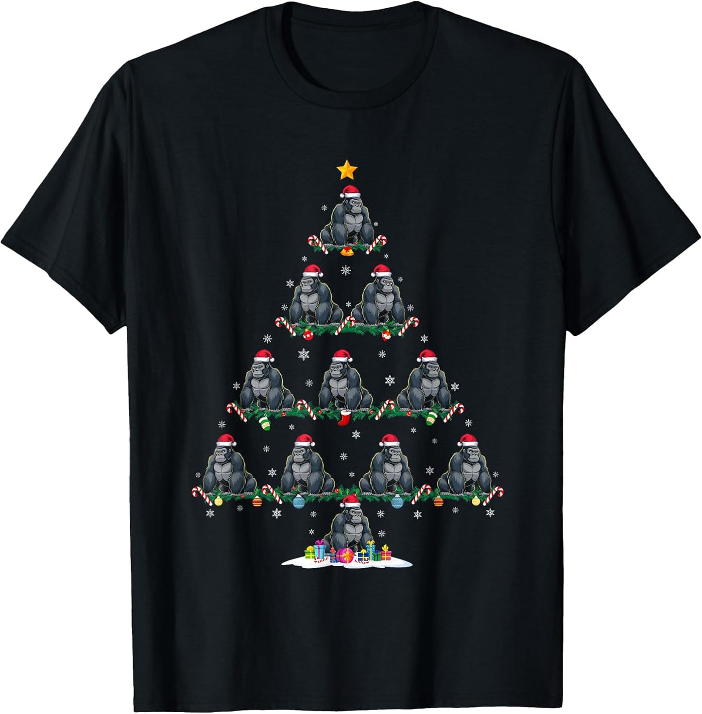 Funny Xmas Tree Gorilla Lover Gifts
