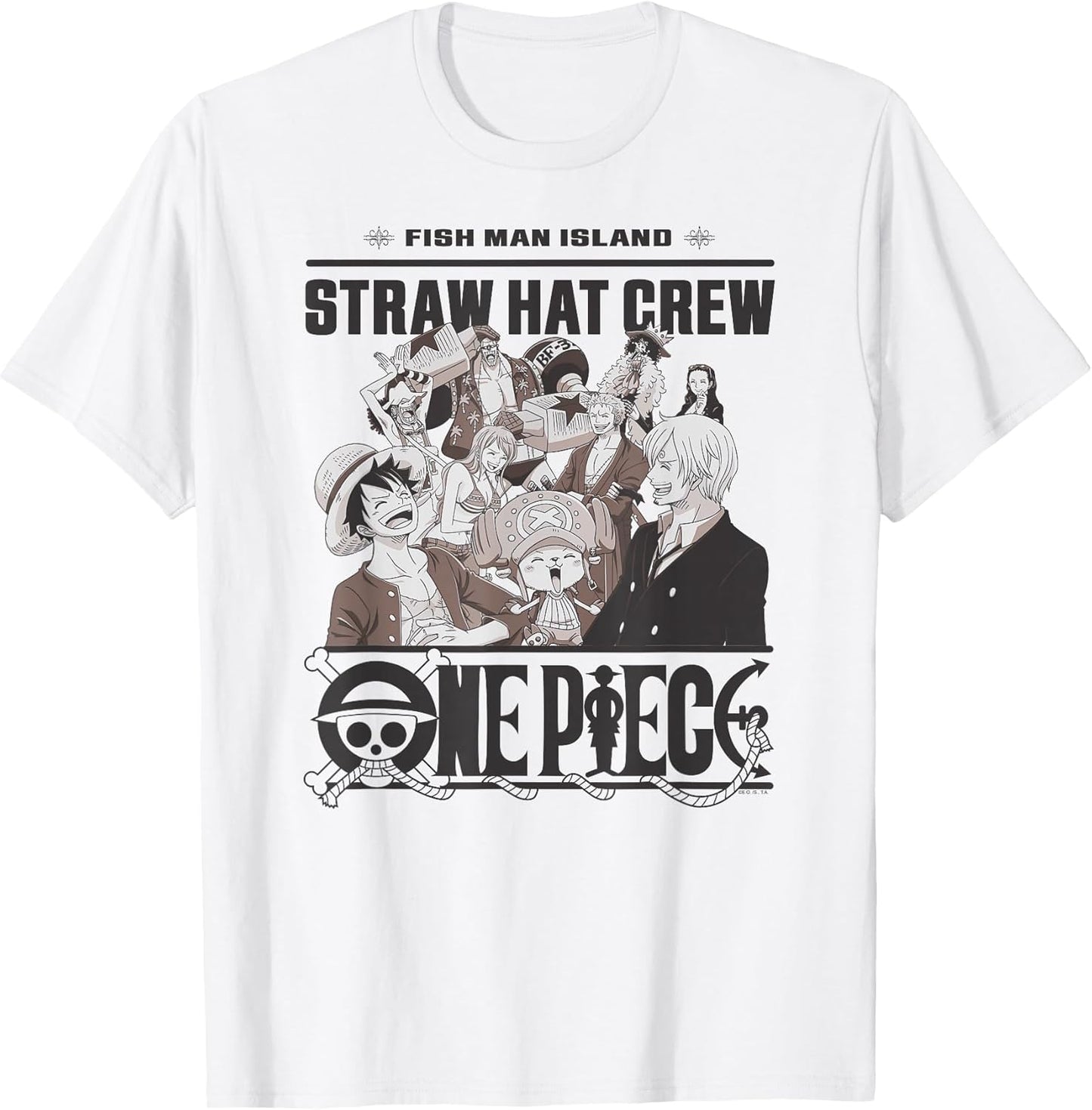 Anime Straw Hat Crew Fish Man Island T-Shirt