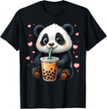 Funny Panda Drink Boba Tea Shirts Girl Boy Toddler