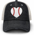 Womens Baseball Mom Hat Cap 200 Dark Grey