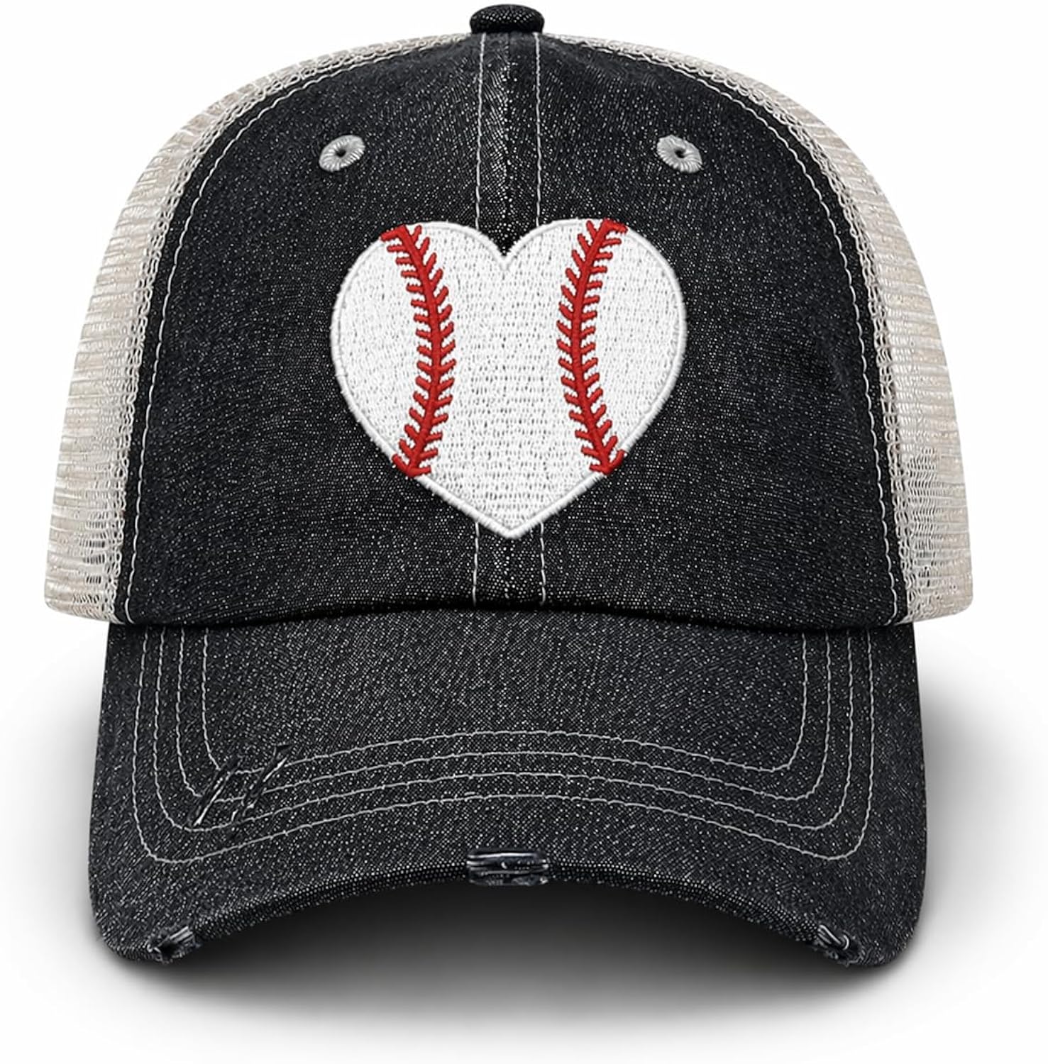 Womens Baseball Mom Hat Cap 200 Dark Grey